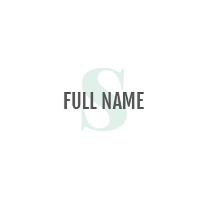 A full name simple white gray design for Modern & Simple