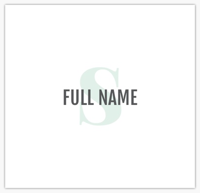 A full name simple gray design for Modern & Simple
