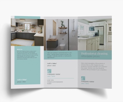 Design Preview for Flyers for Cleaning Services: Templates and Examples, Tri-fold DL