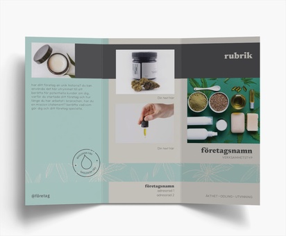 Förhandsgranskning av design för Designgalleri: Hälsa och välmående Broschyrer, C-falsning DL (99 x 210 mm)