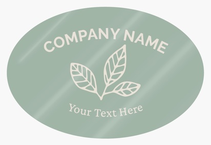 Design Preview for Design Gallery: Crafts Product Labels on Sheets, Oval 7.6 x 5.1 cm