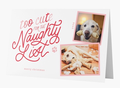 Design Preview for Design Gallery: Humorous Personalized Christmas Cards, Rectangular 18.2 x 11.7 cm