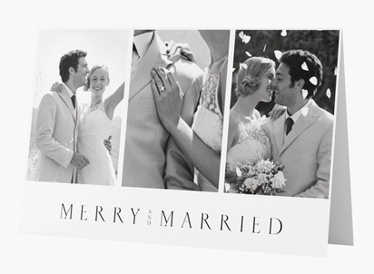 Design Preview for Design Gallery: Newly Married Christmas Cards, Rectangular 18.2 x 11.7 cm