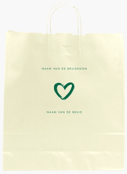 Voorvertoning ontwerp voor Ontwerpgalerij: Modern & Eenvoudig Effen kleur papieren tassen, L (36 x 12 x 41 cm)