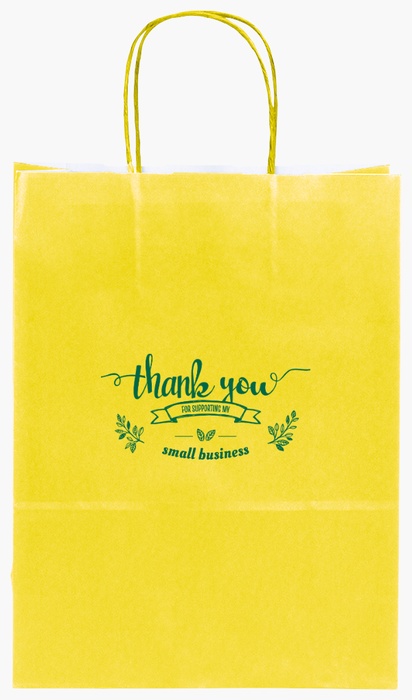 Design Preview for Design Gallery: Hair Salons Single-Colour Paper Bags, S (22 x 10 x 29 cm)