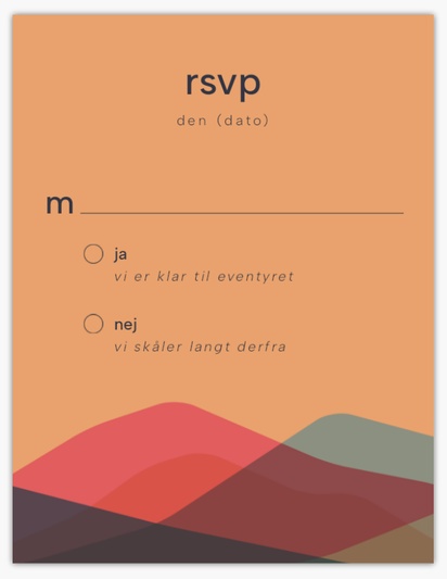 Forhåndsvisning af design for Designgalleri: Svarkort, 13.9 x 10.7 cm