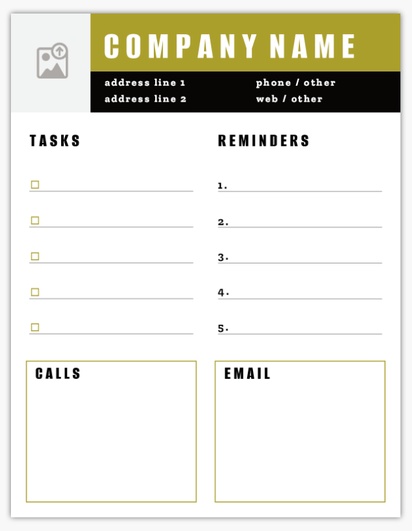 Design Preview for Bold & Colorful Notepads Templates, 8.5" x 11"