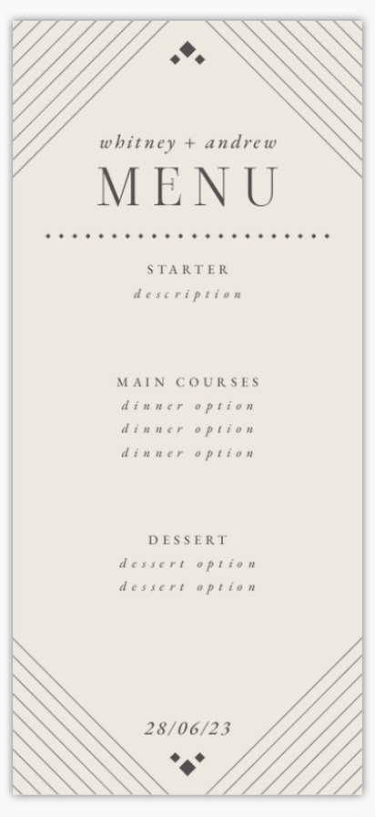 Design Preview for Design Gallery: Vintage Dinner Menus