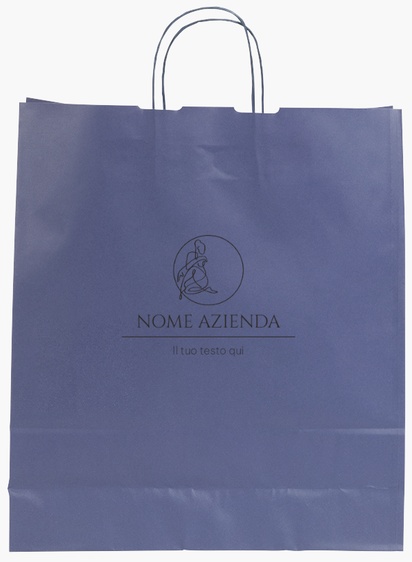 Anteprima design per Galleria di design: sacchetti di carta stampa monocolore per elegante, L (36 x 12 x 41 cm)