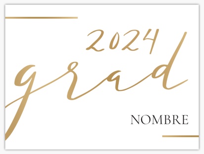 Un anuncio de laurea 2021 diseño blanco crema para Graduación