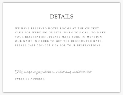 Design Preview for Wedding Enclosure Cards