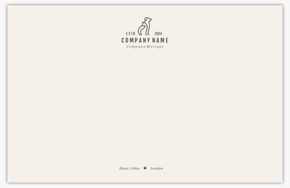 A simple dog gray design for Animals & Pet Care