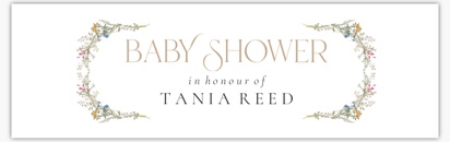 Design Preview for Design Gallery: Baby Shower Vinyl Banners, 76 x 244 cm