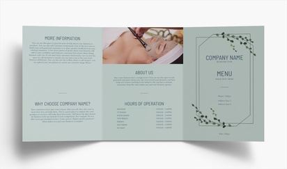 Design Preview for Design Gallery: Beauty & Spa Folded Leaflets, Tri-fold A5 (148 x 210 mm)