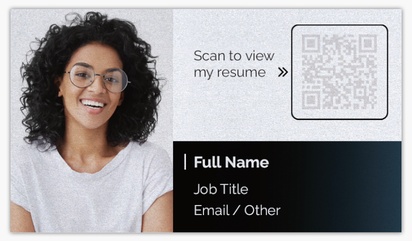 A scan to view my resume job hunting white black design for Modern & Simple