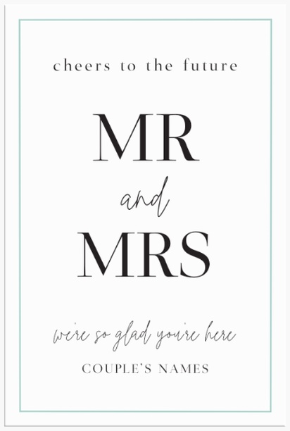 Design Preview for Acrylic Wedding Signs, 24" x 36"