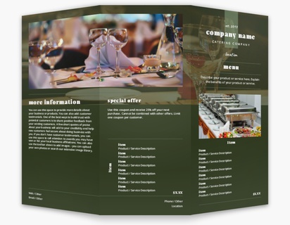 Design Preview for Food Catering Custom Brochures Templates, 8.5" x 11" Tri-fold