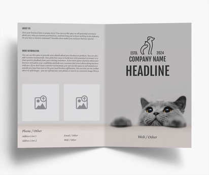 Design Preview for Design Gallery: Animals Folded Leaflets, Bi-fold A5 (148 x 210 mm)
