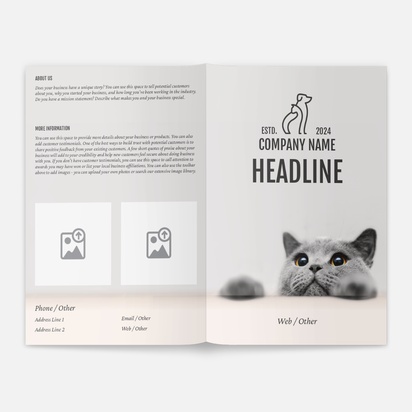 Design Preview for Design Gallery: Animals Brochures, A5 Bi-fold