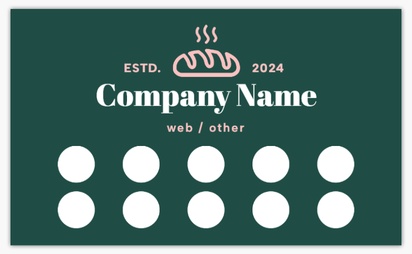 Design Preview for Design Gallery: Organic Food Stores Loyalty Cards, Standard (91 x 55 mm)