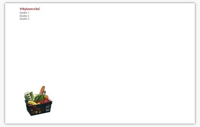 Mallin esikatselu Mallivalikoima: Ruoka & Juoma Kirjekuoret omalla painatuksella, C5 (22.9 x 16.2 cm)
