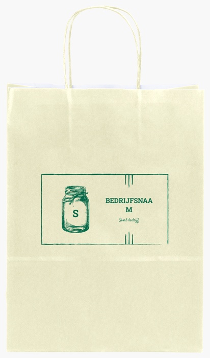 Voorvertoning ontwerp voor Ontwerpgalerij: Traditioneel en klassiek Effen kleur papieren tassen, S (22 x 10 x 29 cm)