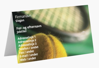 Forhåndsvisning af design for Designgalleri: Sport og fitness Foldede visitkort