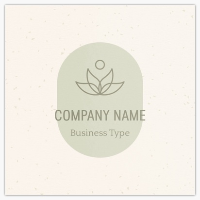 Design Preview for Health & Wellness Square Business Cards Templates