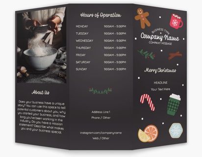 Design Preview for Coffee Shops Custom Brochures Templates, 8.5" x 11" Tri-fold