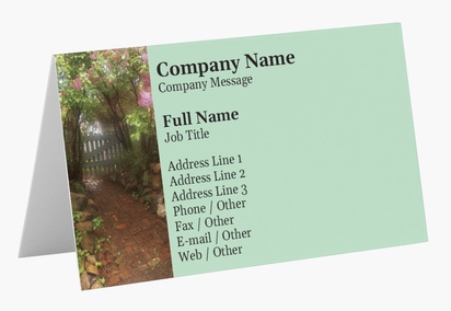 Design Preview for Design Gallery: Landscaping & Gardening Folded Business Cards