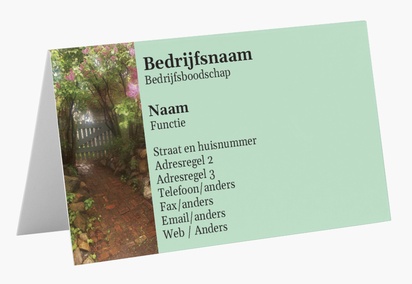 Voorvertoning ontwerp voor Ontwerpgalerij: Tuinieren Gevouwen visitekaartjes