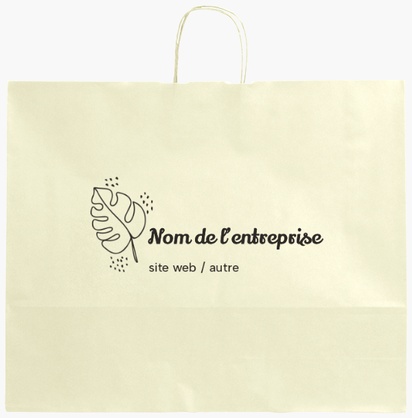 Aperçu du graphisme pour Galerie de modèles : sacs en papier impression monochrome pour marketing et relations publiques, XL (54 x 14 x 45 cm)