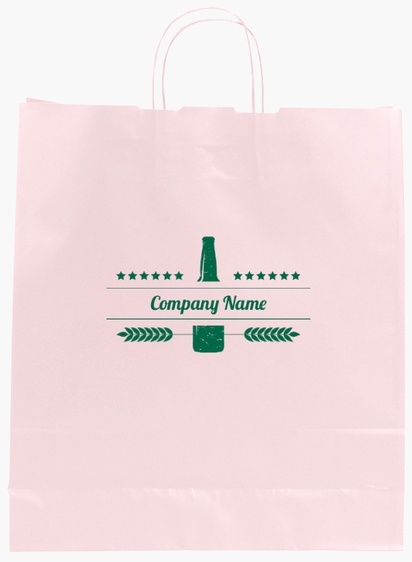 Design Preview for Design Gallery: Groceries Single-Colour Paper Bags, L (36 x 12 x 41 cm)