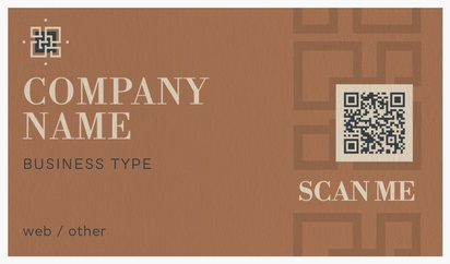 A traditional qr brown gray design for Modern & Simple