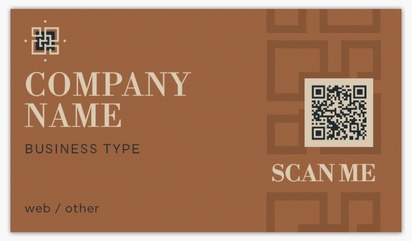 A traditional qr brown gray design for Modern & Simple