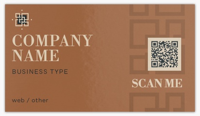A traditional qr brown design for Modern & Simple