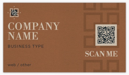 A traditional qr brown design for Modern & Simple