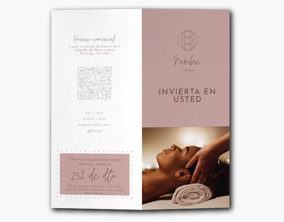 Un masaje reiki diseño rosa marrón para Elegante con 1 imágenes