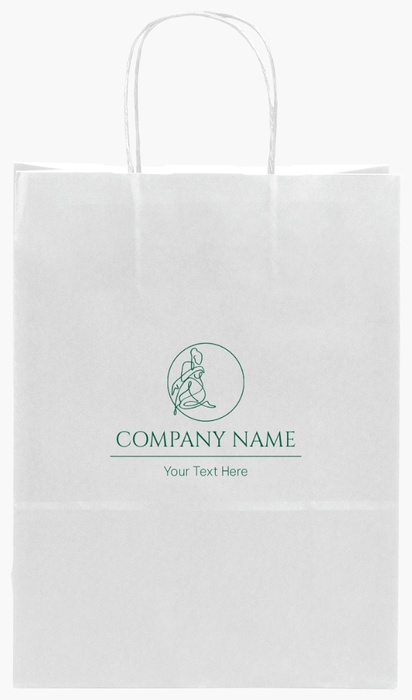 Design Preview for Design Gallery: Elegant Single-Colour Paper Bags, S (22 x 10 x 29 cm)