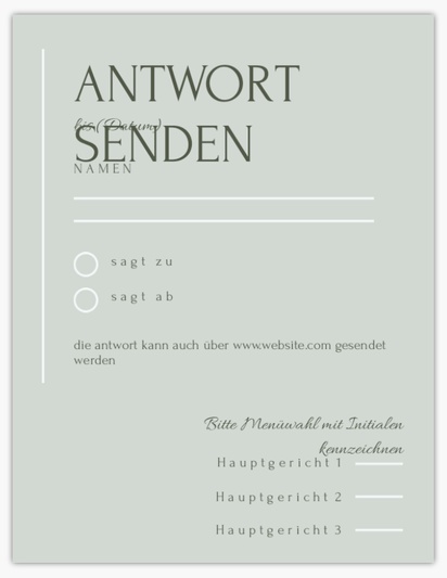 Designvorschau für Designgalerie: Antwortkarten, 13.9 x 10.7 cm