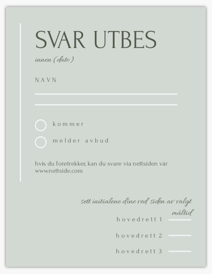 Forhåndsvisning av design for Designgalleri: Svarkort, 13.9 x 10.7 cm