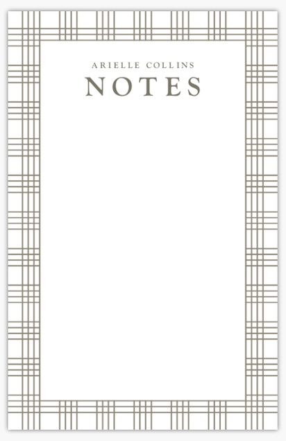 Design Preview for Patterns & Textures Notepads Templates, 5.5" x 8.5"