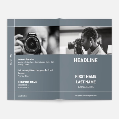 Design Preview for Design Gallery: Advertising Brochures, A5 Bi-fold