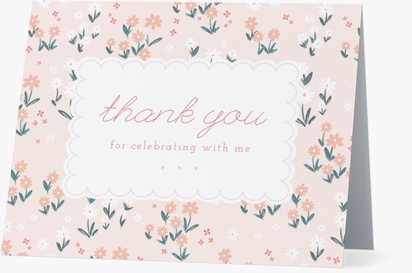 Design Preview for Thank You Cards, Folded 10.7 x 13.9 cm
