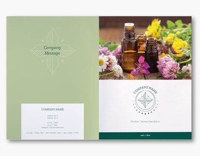 Design Preview for Design Gallery: Florals & Greenery Custom Brochures, 11" x 17" Bi-fold