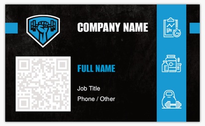 Design Preview for Design Gallery: Sports & Fitness Standard Business Cards, Standard (91 x 55 mm)