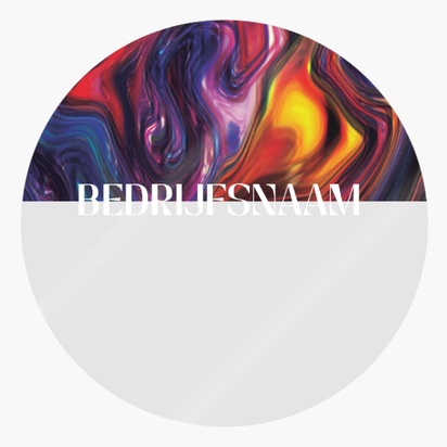 Voorvertoning ontwerp voor Ontwerpgalerij: Kunst en entertainment Stickers op rol, Circle 4 x 4 cm Doorzichtig plastic
