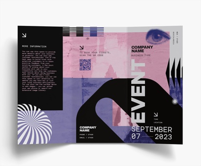 Design Preview for Design Gallery: Art galleries Folded Leaflets, Tri-fold DL (99 x 210 mm)