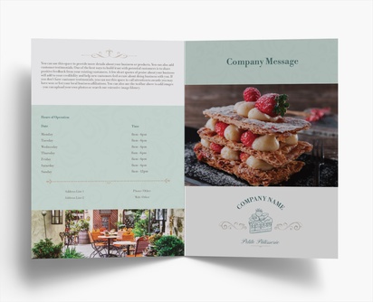 Design Preview for Design Gallery: Food Service Folded Leaflets, Bi-fold A4 (210 x 297 mm)