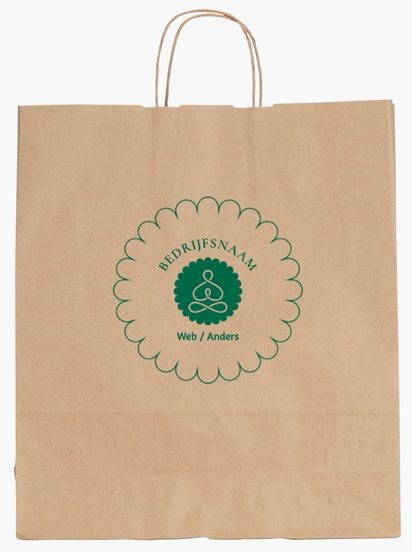 Voorvertoning ontwerp voor Ontwerpgalerij: Gezondheid en maatschappelijke dienstverlening Effen kleur papieren tassen, L (36 x 12 x 41 cm)